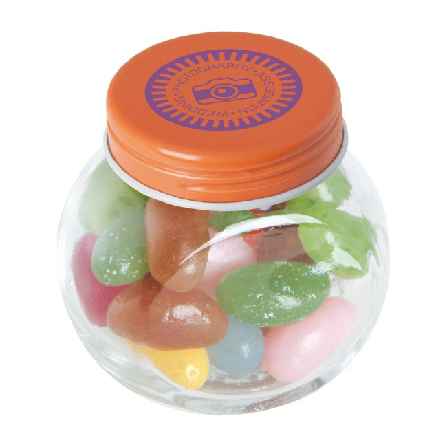 Custom Printed Small glass jar with jelly beans - Image 4