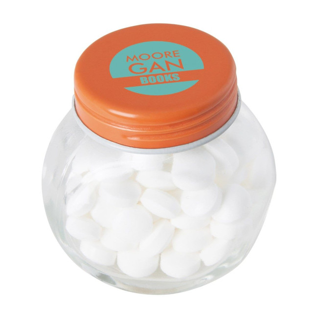 Custom Printed Small glass jar with mints - Image 6