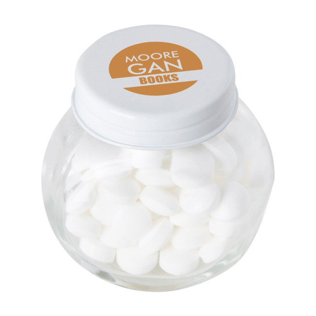 Custom Printed Small glass jar with mints - Image 5