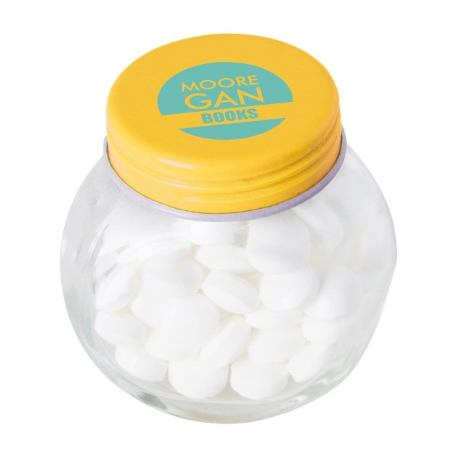 Custom Printed Small glass jar with mints - Image 4