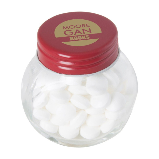 Custom Printed Small glass jar with mints - Image 3