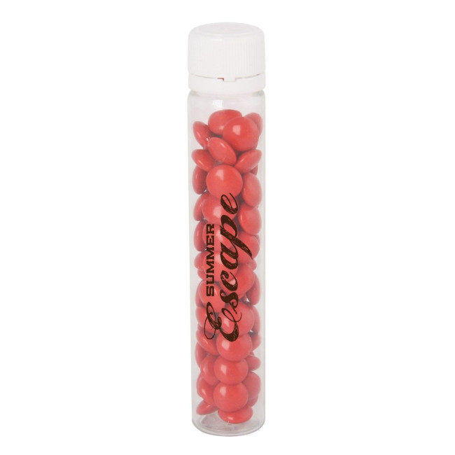 Custom Printed Plastic tube with milk chocolate sweets - Image 3