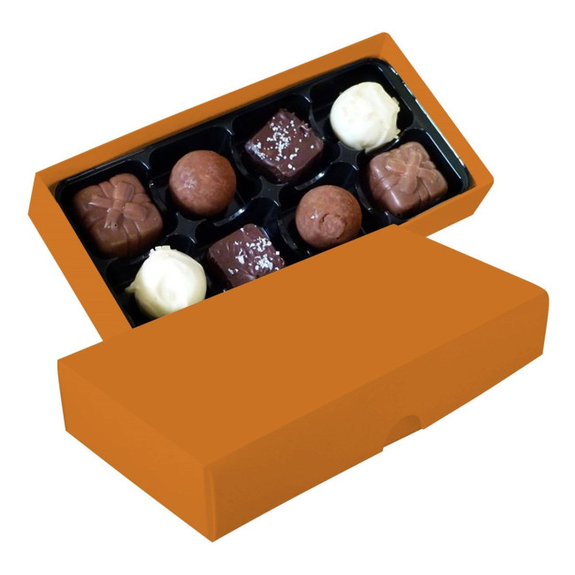 Custom Printed Chocolate box with 8 assorted chocolates and truffles - Image 2