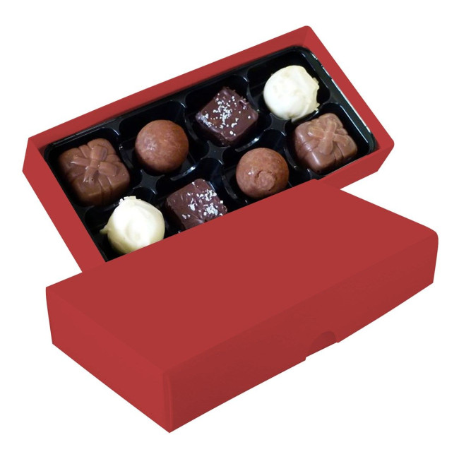 Custom Printed Chocolate box with 8 assorted chocolates and truffles - Image 1