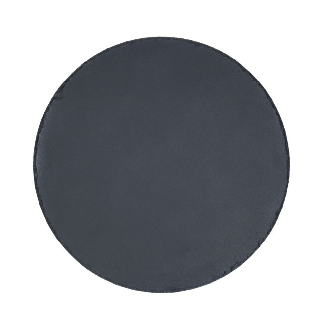 Custom Printed serving platter "Slate" round, large