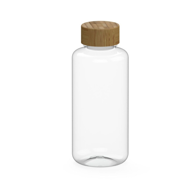 Custom Printed Drink bottle "Natural" clear-transparent, 1.0 l