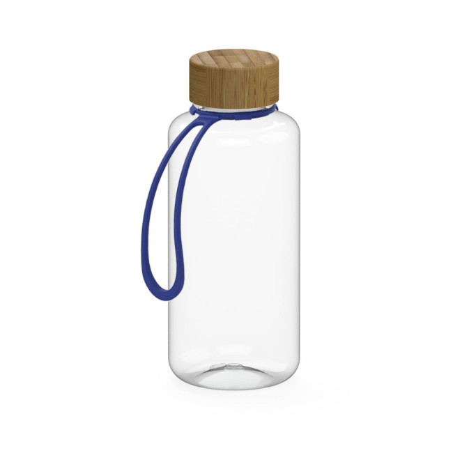 Custom Printed Drink bottle "Natural" clear-transparent incl. strap, 1.0 l - Image 3