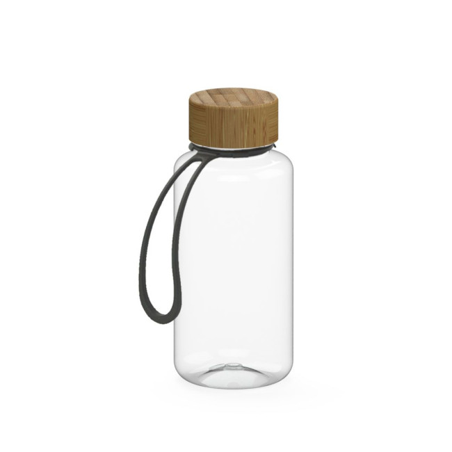 Custom Printed Drink bottle "Natural" clear-transparent incl. strap, 0.7 l - Image 2