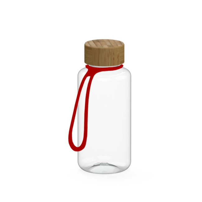 Custom Printed Drink bottle "Natural" clear-transparent incl. strap, 0.7 l - Image 4