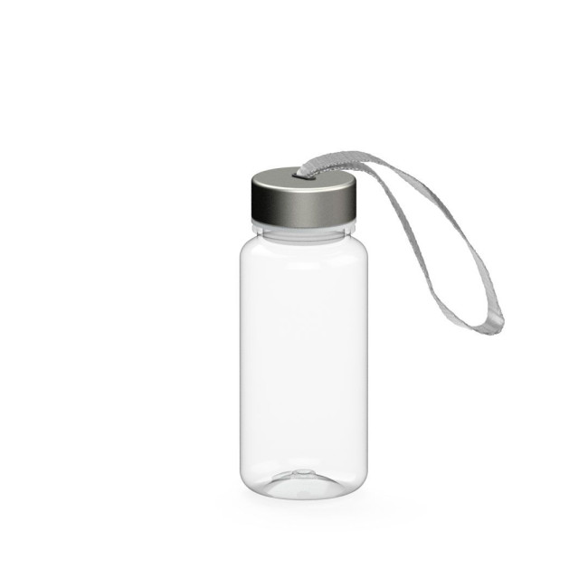 Custom Printed Drink bottle "Pure" clear-transparent, 0.4 l