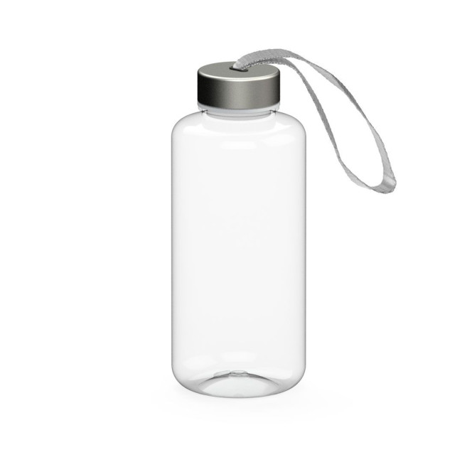 Custom Printed Drink bottle "Pure" clear-transparent, 1.0 l