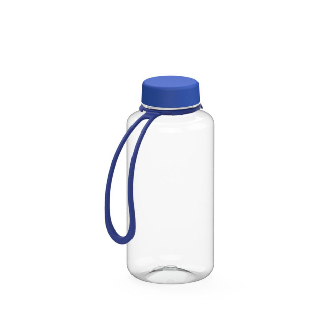 Custom Printed Drink bottle "Refresh" clear-transparent incl. strap, 0.7 l - Image 2