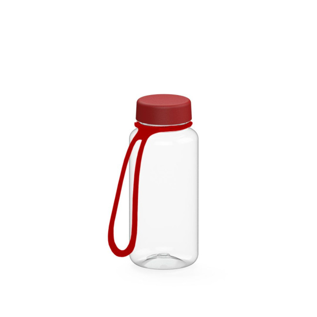 Custom Printed Drink bottle "Refresh" clear-transparent incl. strap, 0.4 l - Image 3