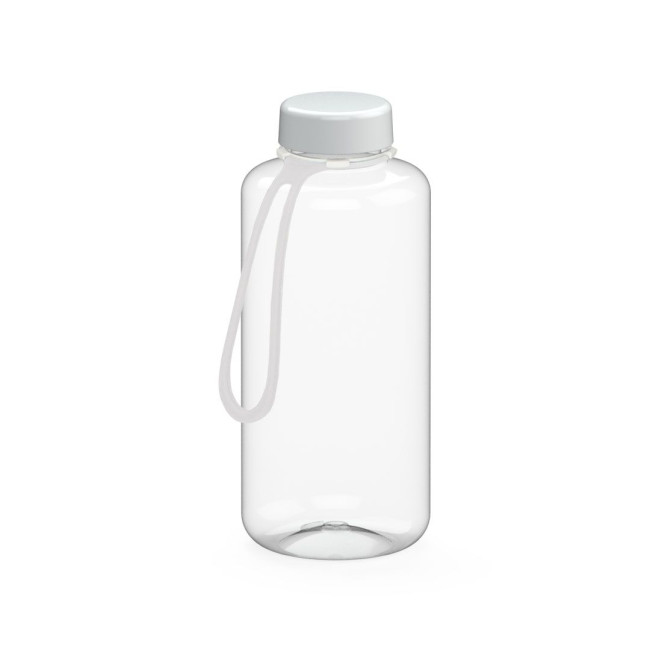 Custom Printed Drink bottle "Refresh" clear-transparent incl. strap, 1.0 l - Image 4