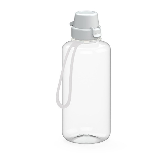 Custom Printed Drink bottle "School" clear-transparent incl. strap, 1.0 l - Image 4