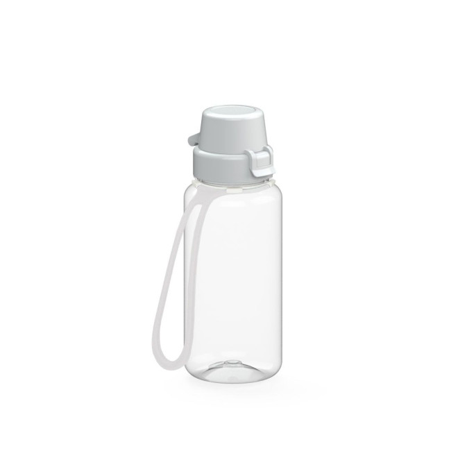 Custom Printed Drink bottle "School" clear-transparent incl. strap, 0.4 l - Image 4