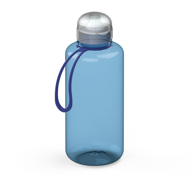 Custom Printed Drink bottle "Sports" colour incl. strap, 1.0 l - Image 1