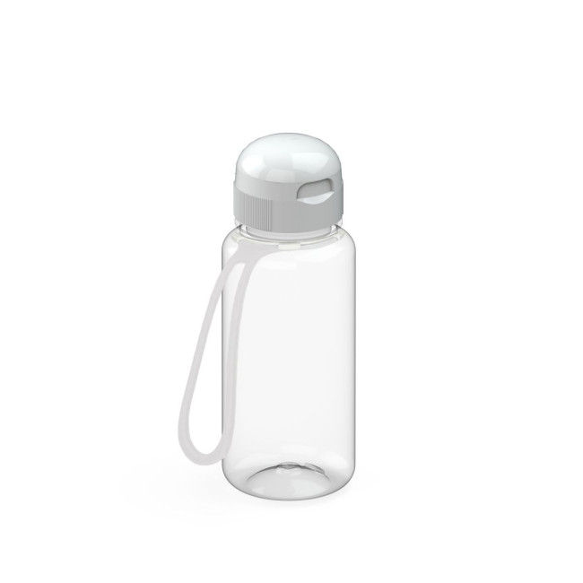 Custom Printed Drink bottle "Sports" clear-transparent incl. strap 0.4 l - Image 2