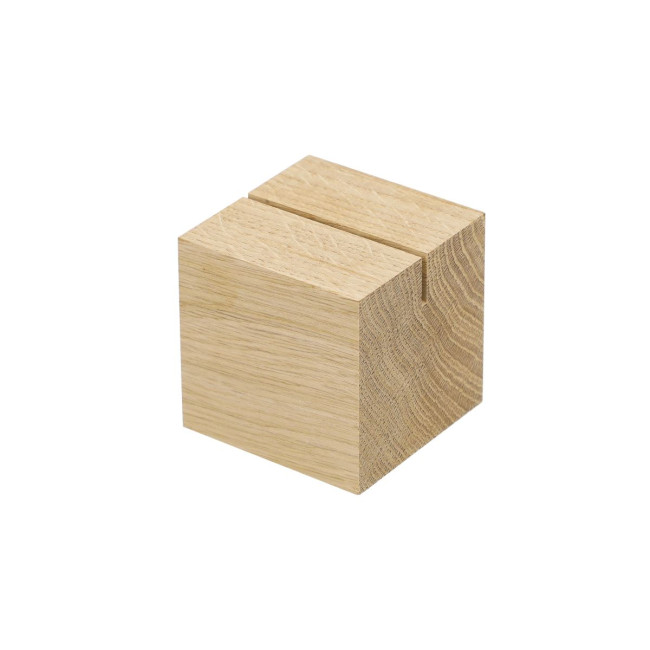 Branded Wooden Cube Menu Holder