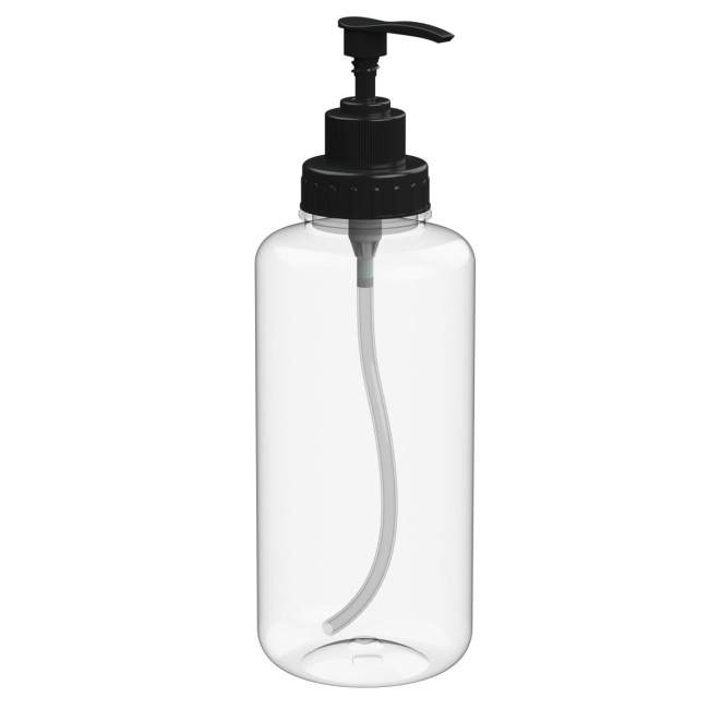 Custom Printed Transparent Basic Soap Dispenser 1.0L