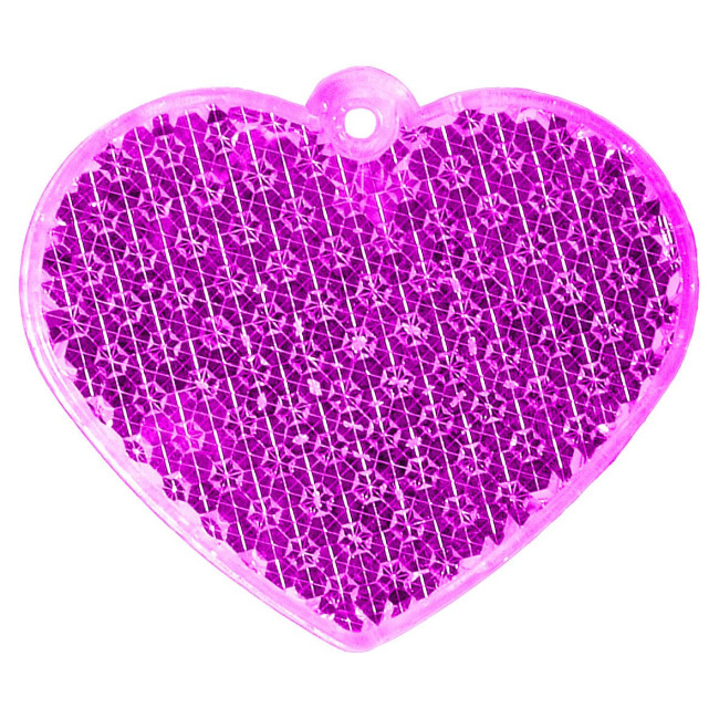 Custom Printed Heart Reflector - Image 6