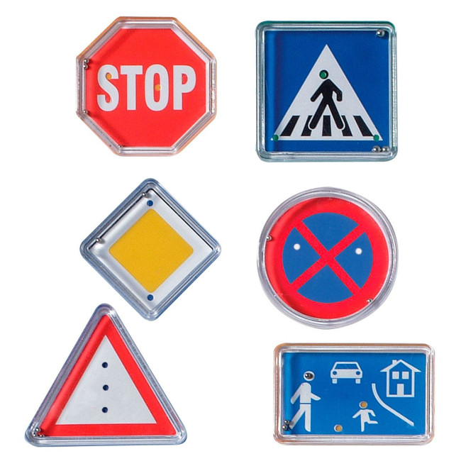 Custom Printed Puzzle game set "Traffic signs"