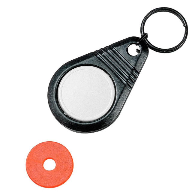 Custom Printed Rotating keyring "Point" with chip - Image 1