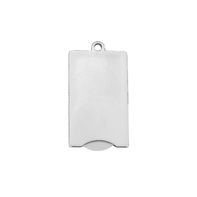 Custom Printed Square Chip Keyring - Image 2