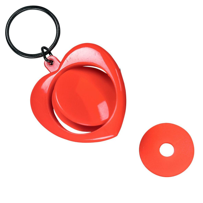 Custom Printed Rotating keyring "Heart" - Image 2