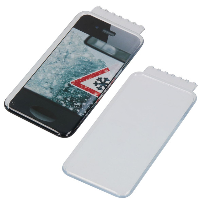 Custom Printed Ice scraper "Smartphone" short scraping edge"