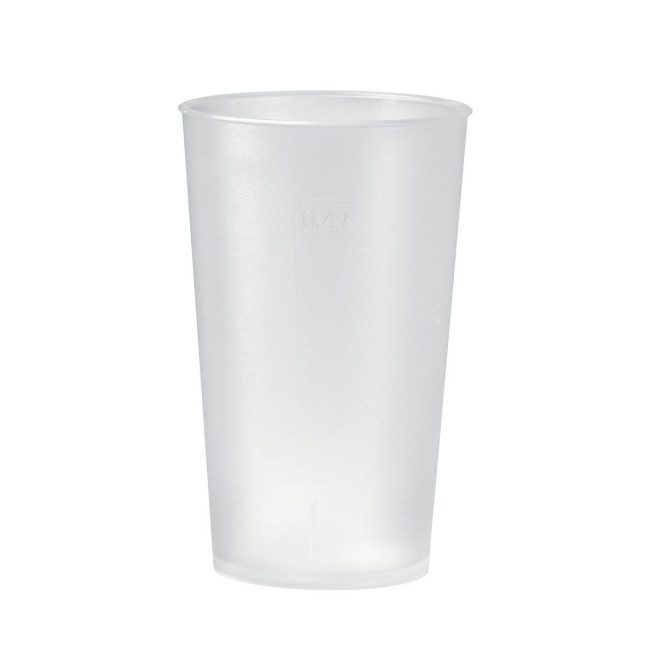 Branded Plastic Reusable Drinking Cup 0.4L - Image 2