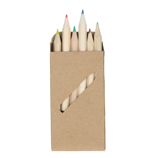 Custom Printed Coloured pencil set "Nature 6" short