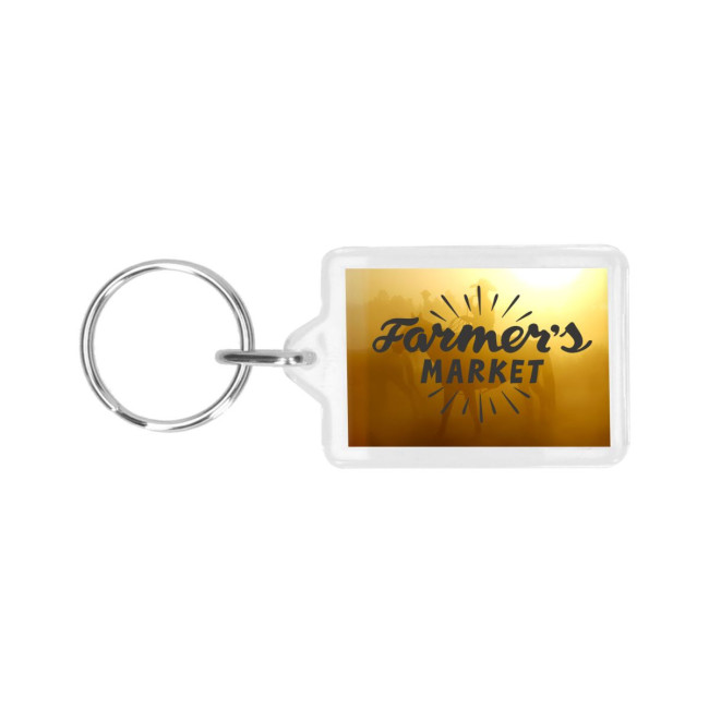 Custom Printed Keyring "Inlay 35*24"