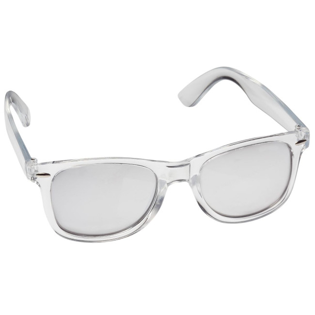 Custom Printed Sunglasses "Blues" silver - Image 2