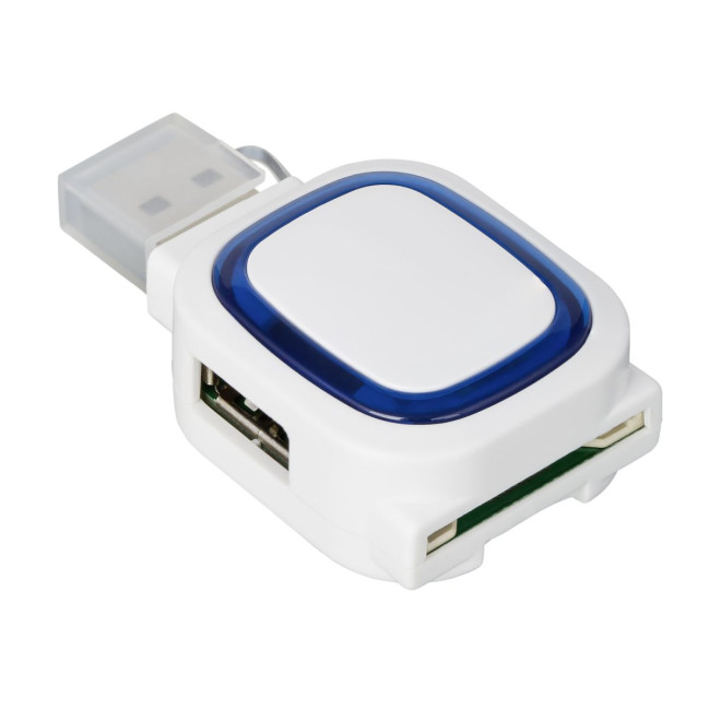 Custom Printed 2-Port USB Hub & Card Reader - Image 5