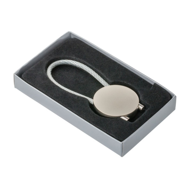 Custom Printed Cable Metal Keyring - Image 4