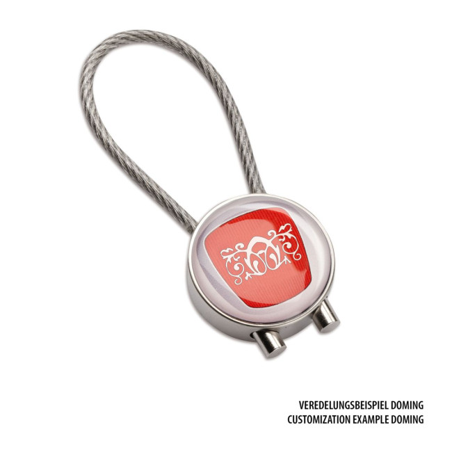 Custom Printed Cable Metal Keyring - Image 6