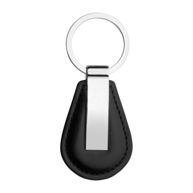 Custom Printed Round Leather Metal Keyring - Image 3