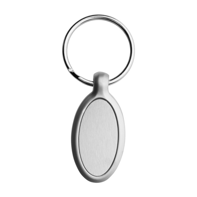 Custom Printed Ellipse Metal Keyring - Image 6