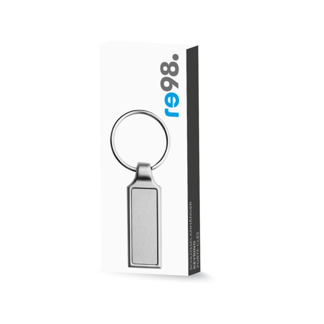 Custom Printed Rectangle Metal Keyring - Image 4