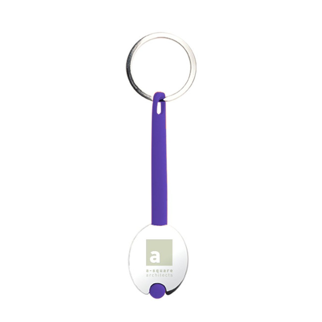 Custom Printed Silicone Metal Keyring - Image 2