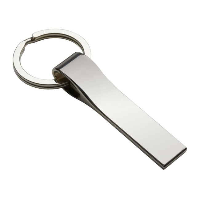 Custom Printed Metal Loop Keyring - Image 1