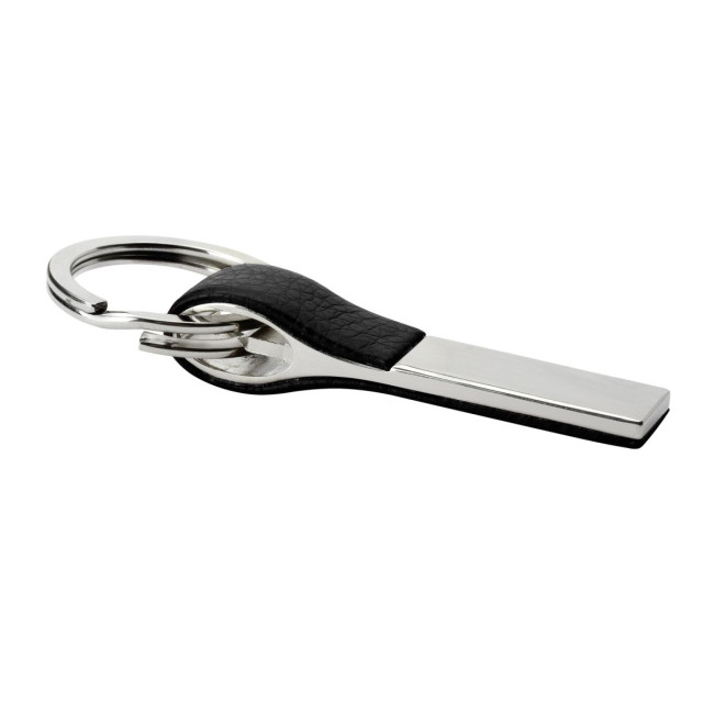 Custom Printed PU Leather Metal Keyring - Image 3