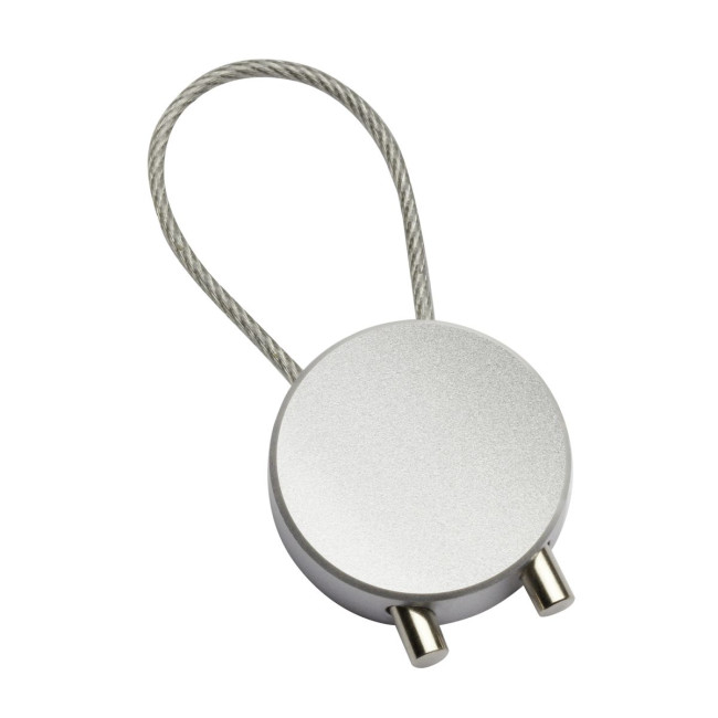 Custom Printed Round Cable Keyring - Image 2