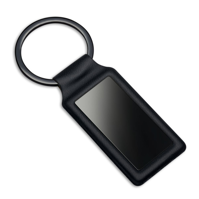 Custom Printed Dakar PU Leather Keyring - Image 1