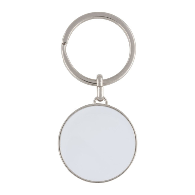 Custom Printed Round Metal Keyring - Image 2