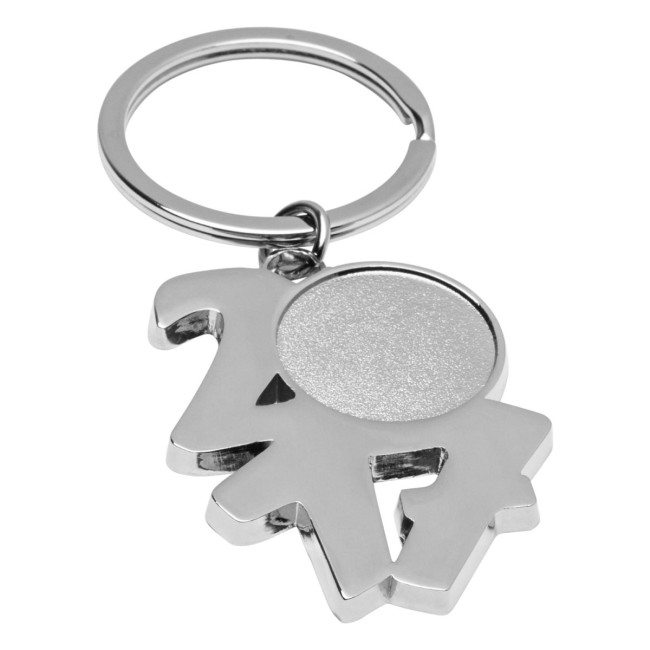 Custom Printed 2017 Metal Keyring - Image 1