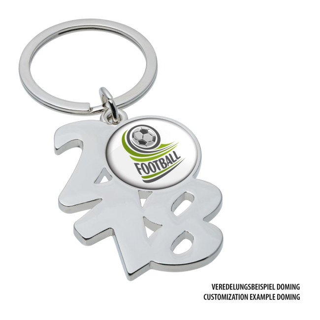 Custom Printed 2018 Metal Keyring - Image 4