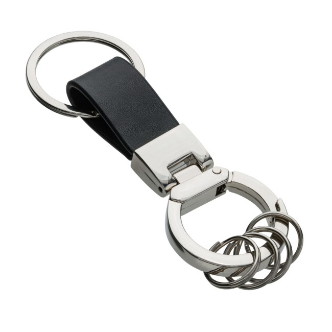 Custom Printed Faux Leather Keyring - Image 1