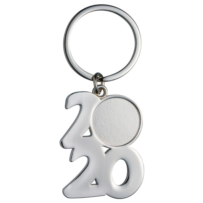 Custom Printed 2020 Metal Keyring - Image 1